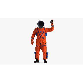 OCSS Spacesuit Astronaut Greetings Pose 3D